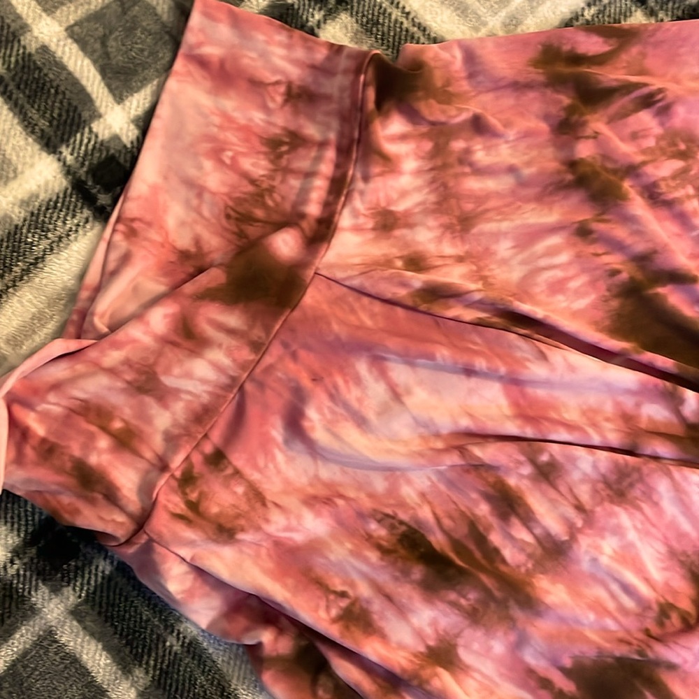 Joe BenBasset| Pink Tie-Dye Flared Midi Skirt